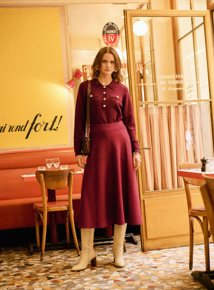 Pullover 225macha Wine