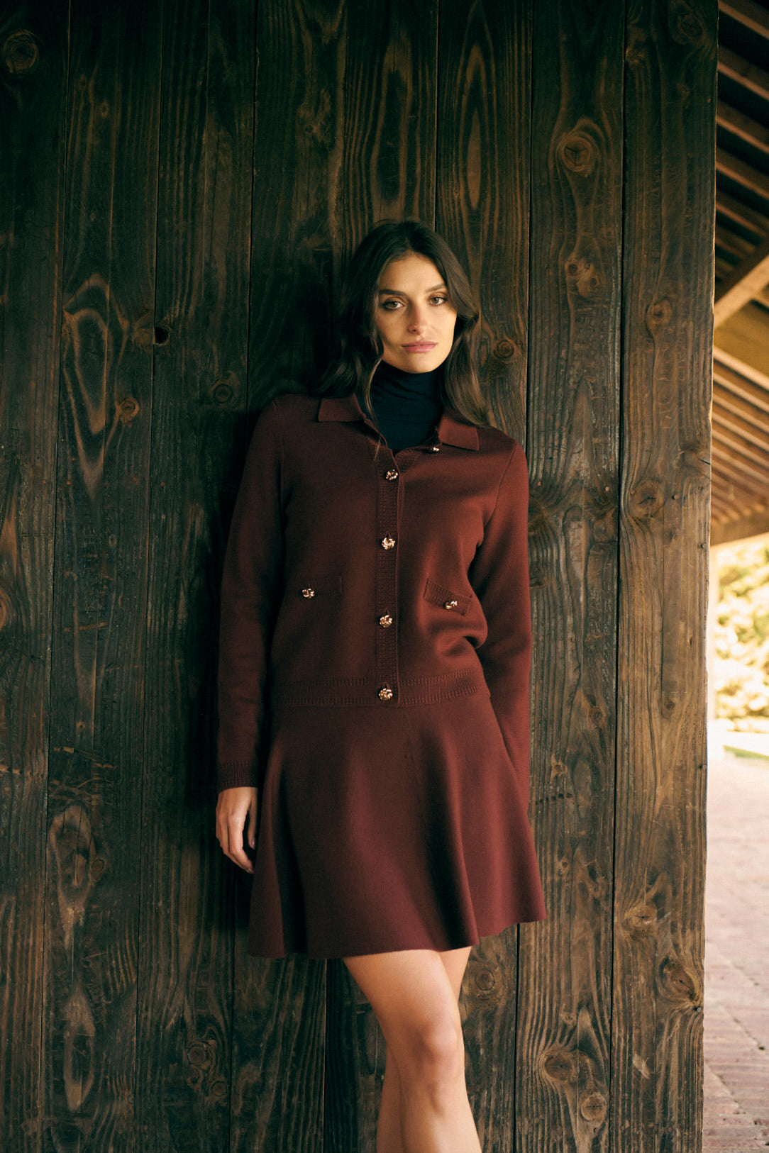 Cardigan 225melba Marron