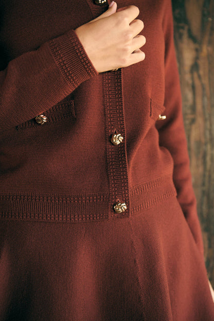 Cardigan 225melba Marron