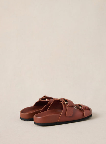 Sandal Cora Cuir Camel