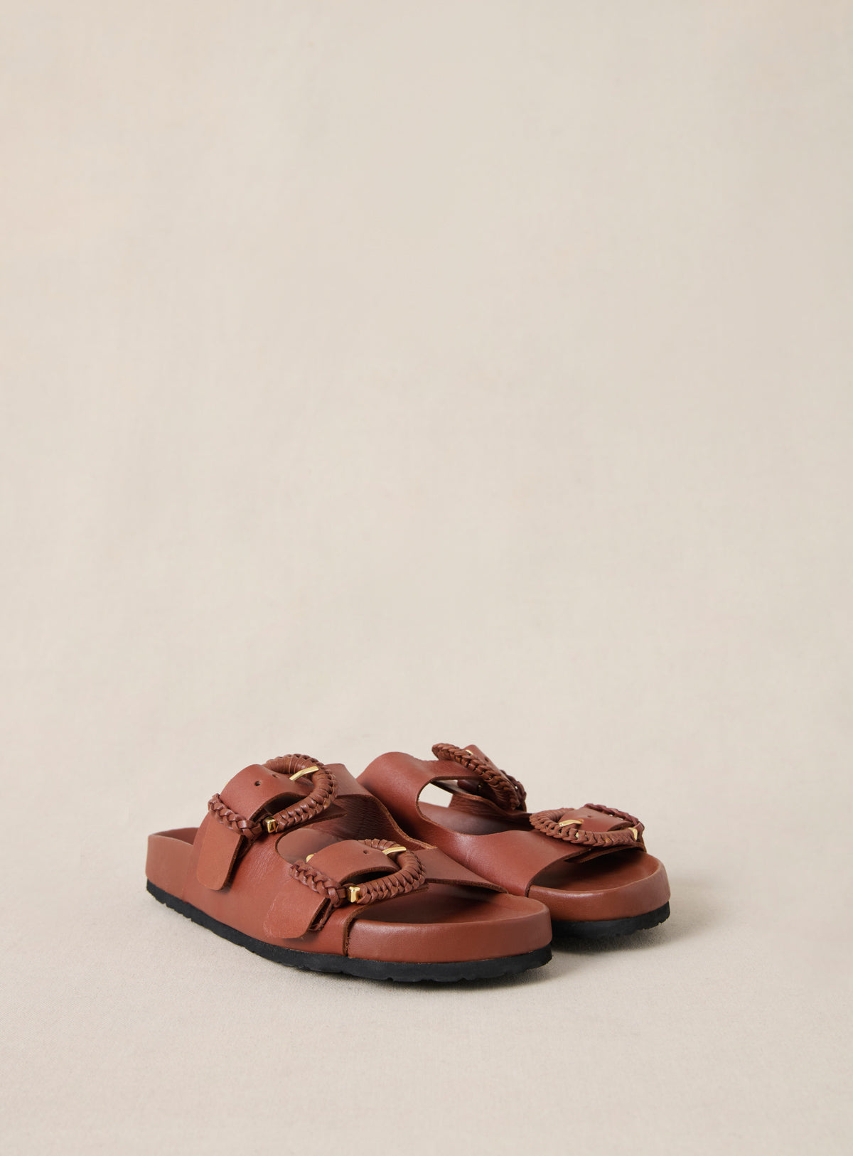 Sandal Cora Cuir Camel