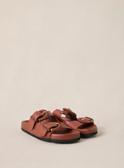 Sandal Cora Cuir Camel