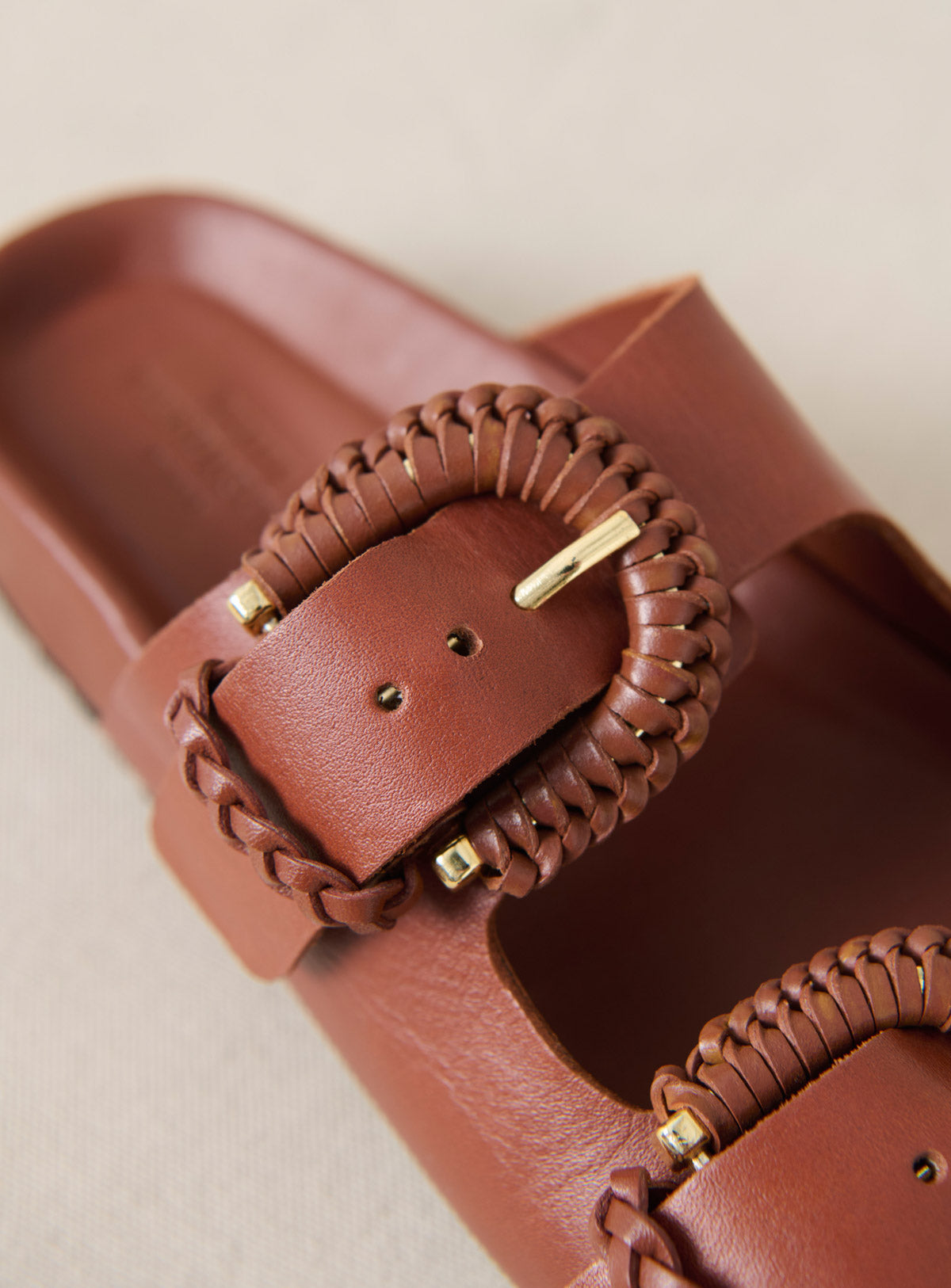 Sandal Cora Cuir Camel