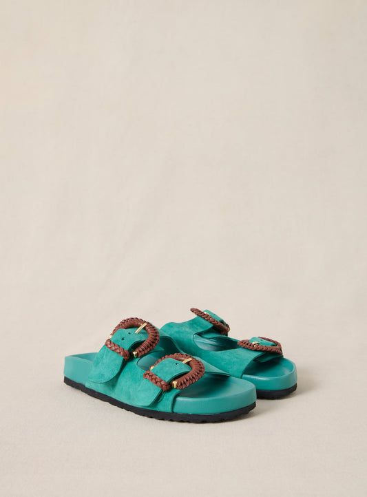 Sandal Cora Suede Agave