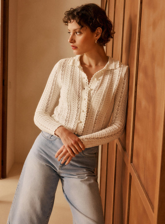 Cardigan Diane 126 Ecru