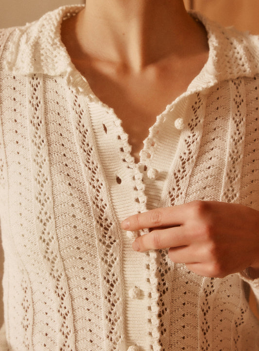 Cardigan Diane 126 Ecru