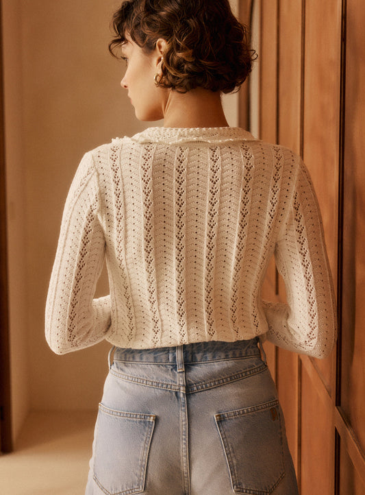 Cardigan Diane 126 Ecru