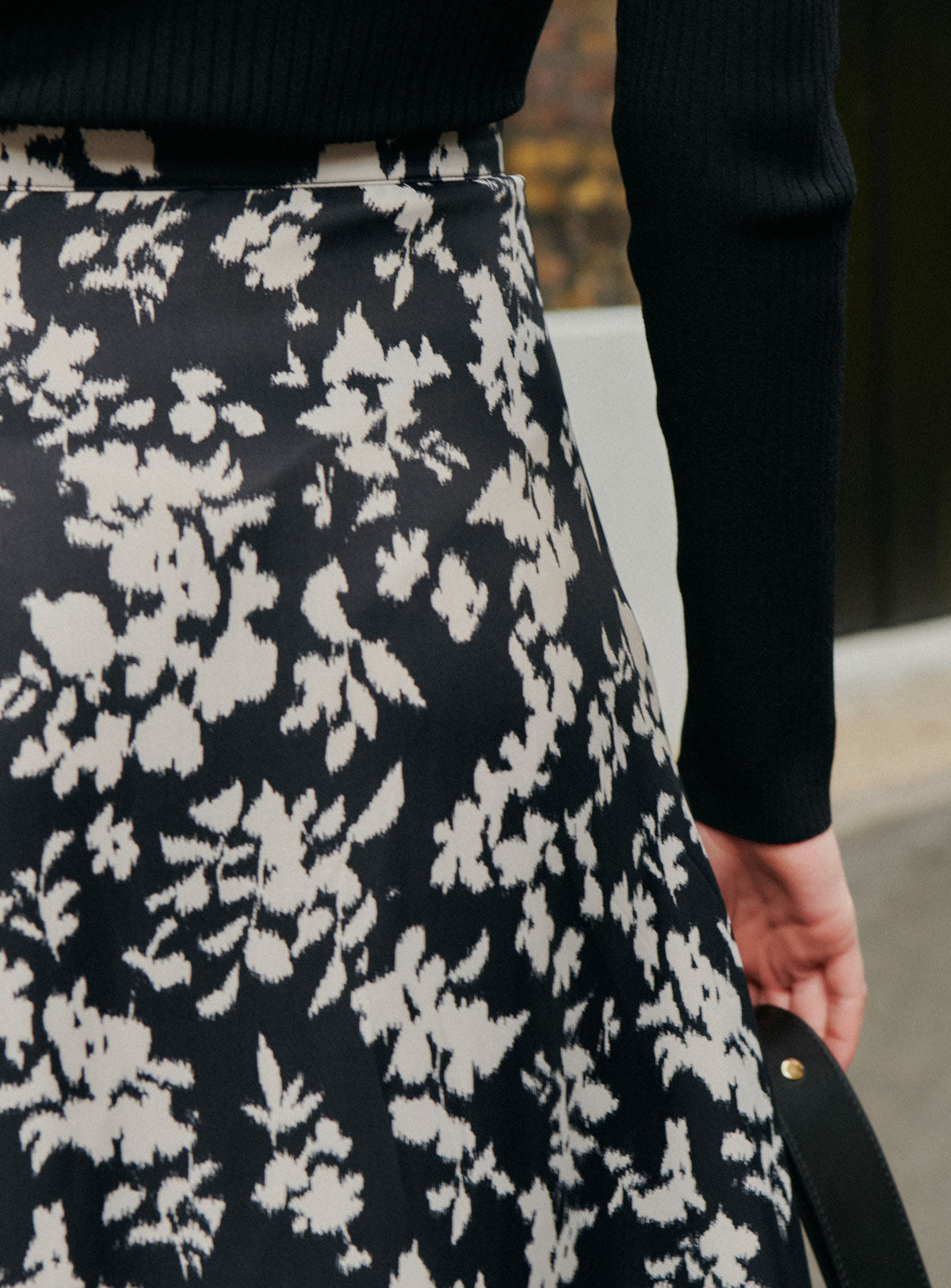 Skirt Janine Janine Floral Noir