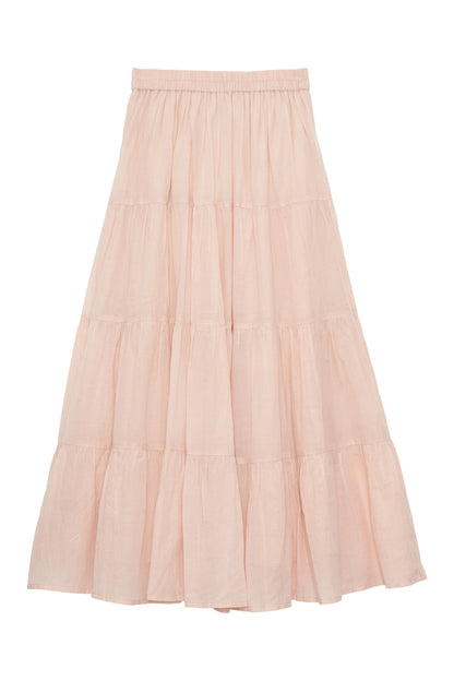 Women's Skirt Voile Lightweight Textured - Poudre