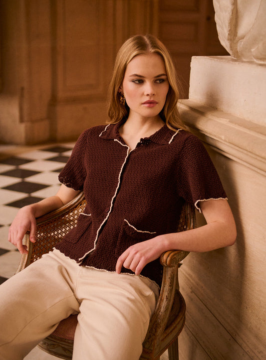 Cardigan Mina 126 Chocolat