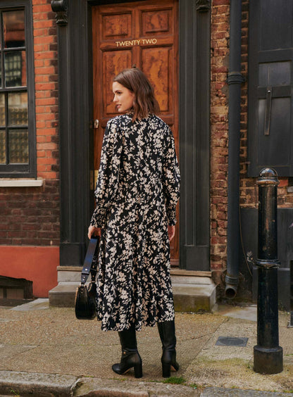 Dress Roberta Floral Noir
