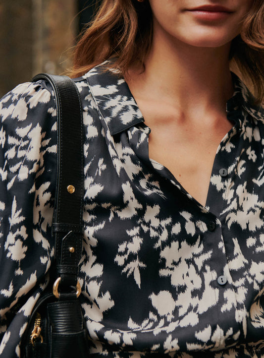 Dress Romance Floral Noir