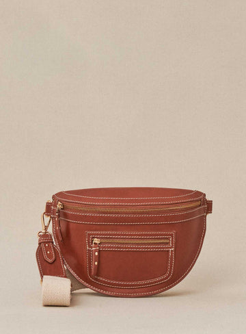 Crossbody Bag Sana Cuir Camel