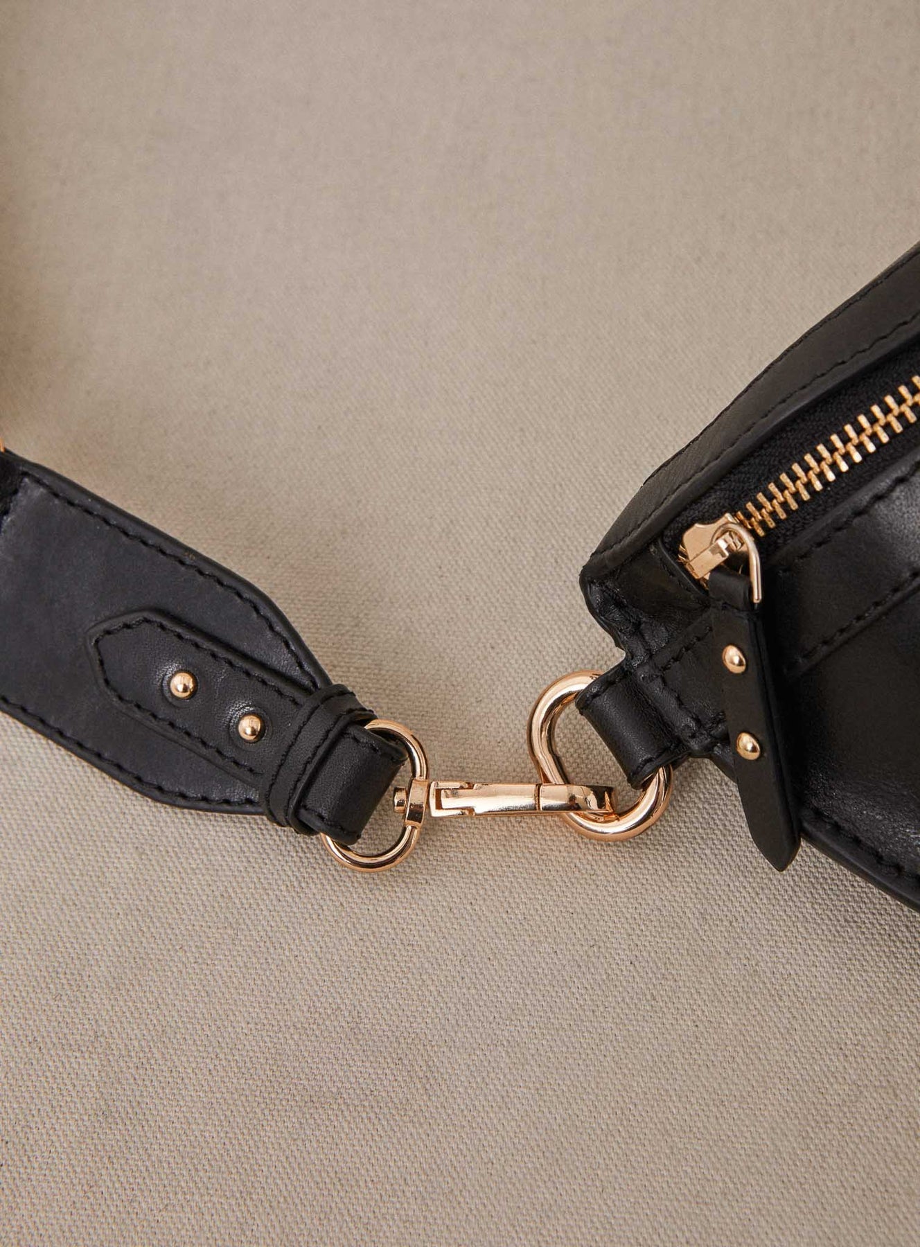 Crossbody Bag Sana Cuir Noir