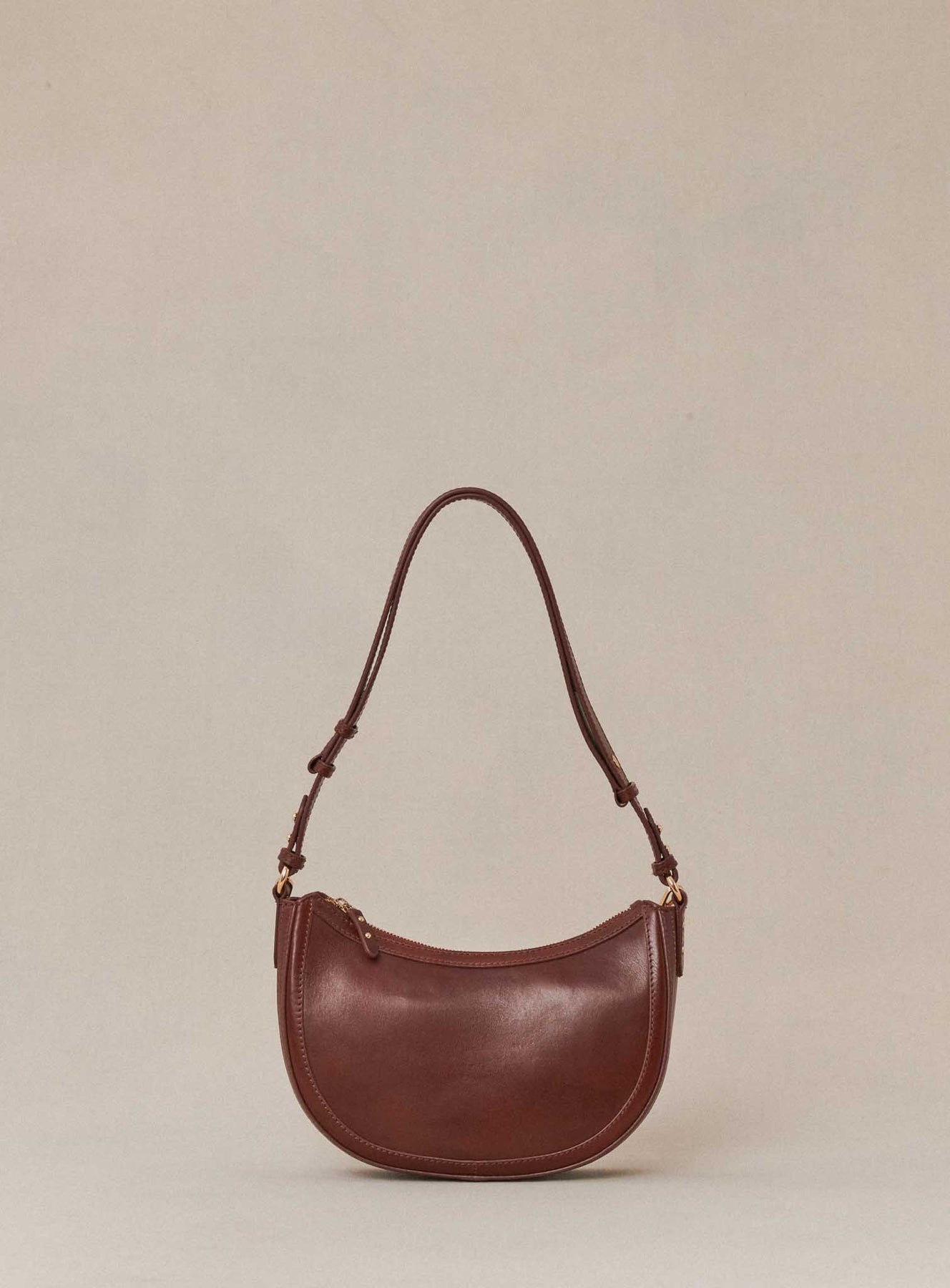 Shoulder Bag Saula Cuir Brun