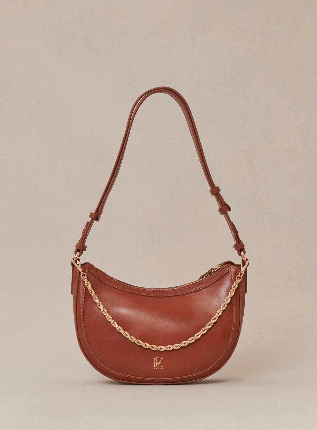 Shoulder Bag Saula Cuir Camel