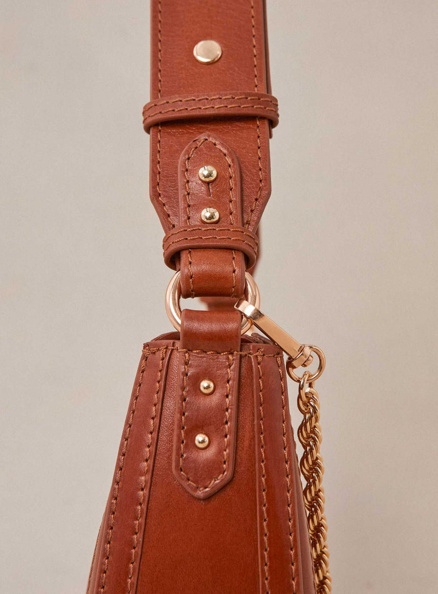 Shoulder Bag Saula Cuir Camel