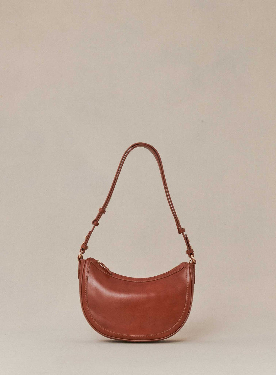 Shoulder Bag Saula Cuir Camel