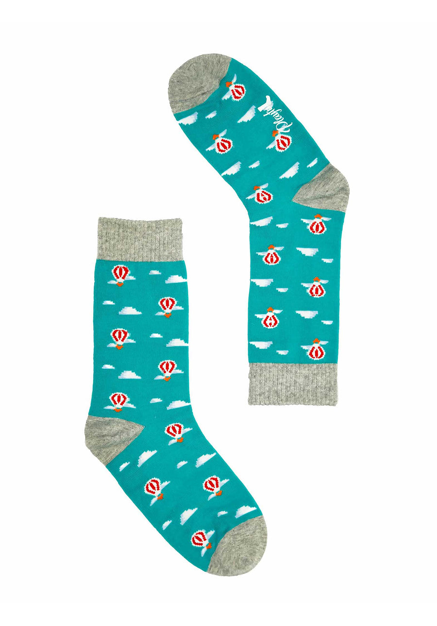 Socks Hot Air Balloon Blue