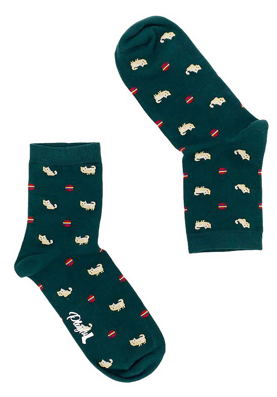 Socks Pomeranian Green