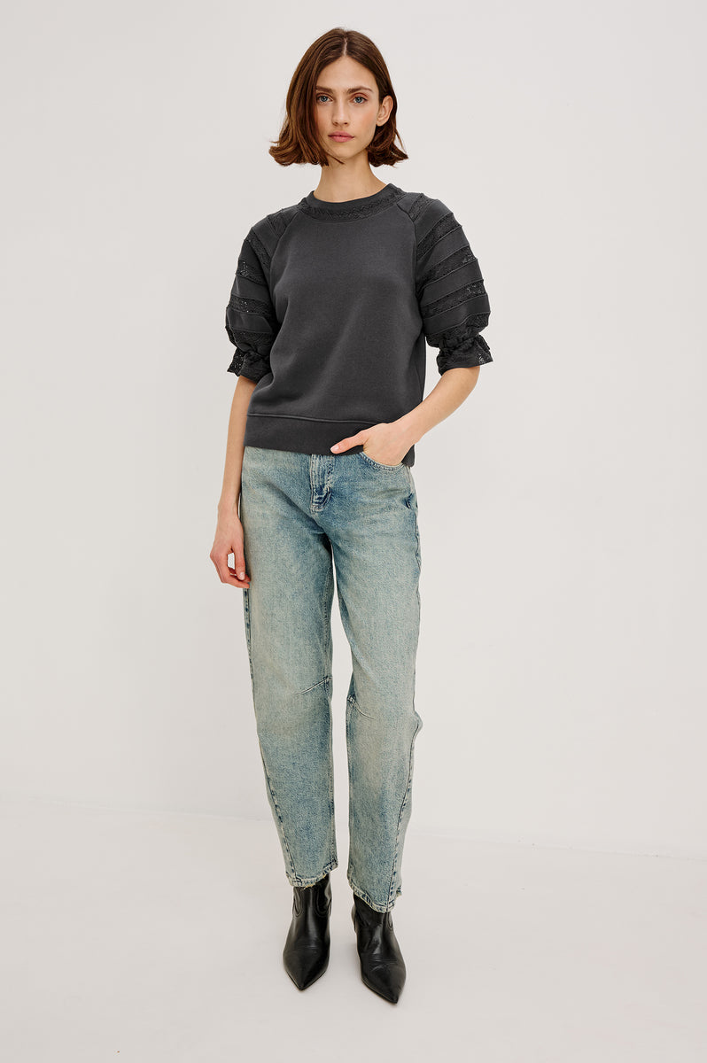 Sweatshirt Aggy 1933 Washed-Black