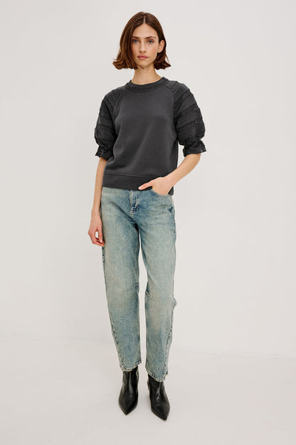 Sweatshirt Aggy 1933 Washed-Black