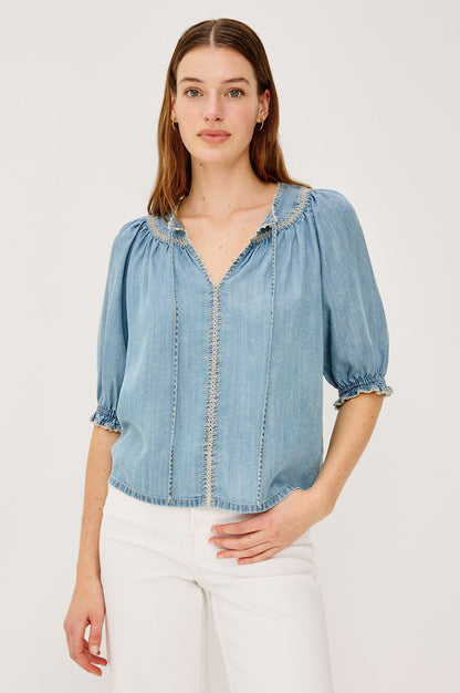 Blouse Belina 2354 Washed-Blue