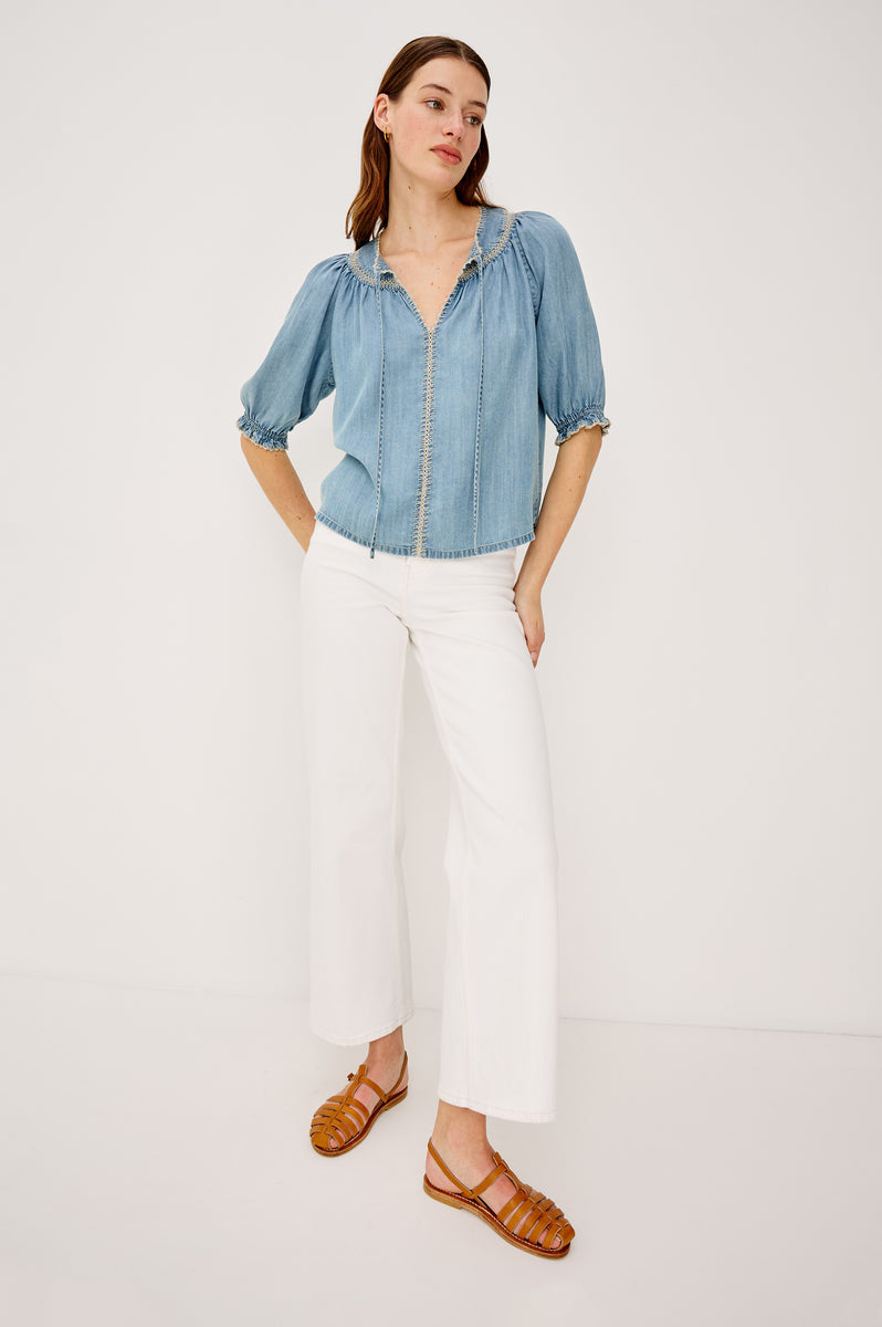 Blouse Belina 2354 Washed-Blue