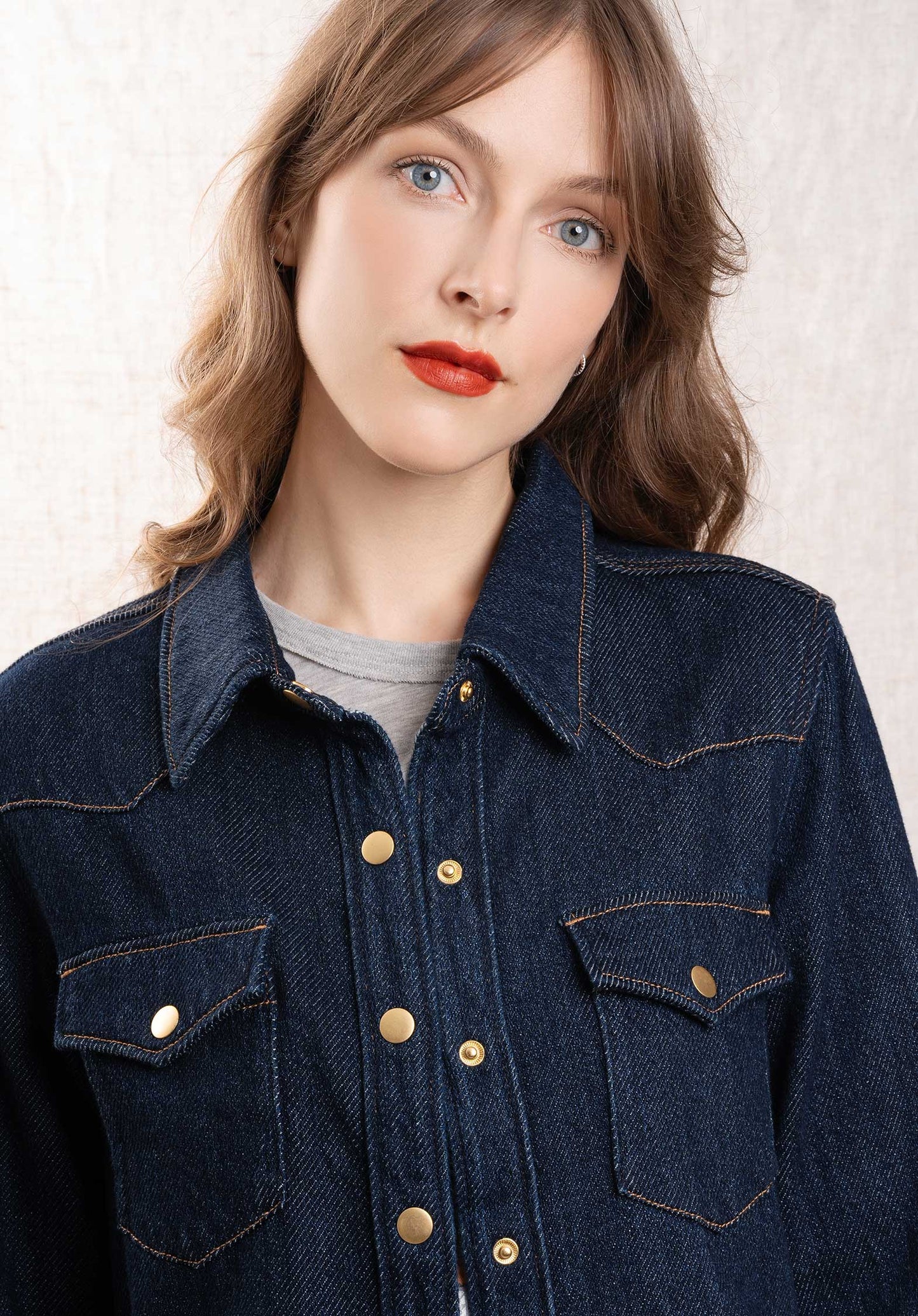 Denim Shirt Dalia Denim 3d Dark-Blue