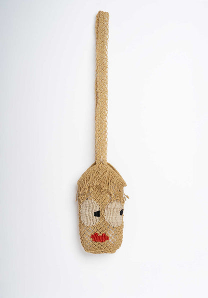 The Jacksons – Bottle Betty Jute Beach Bag in Mustard