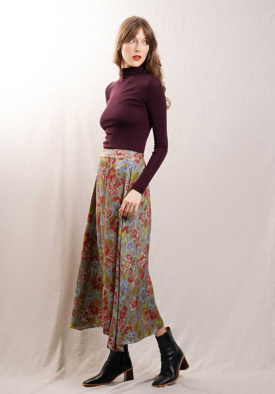 Skirt 31919 Flower-Print