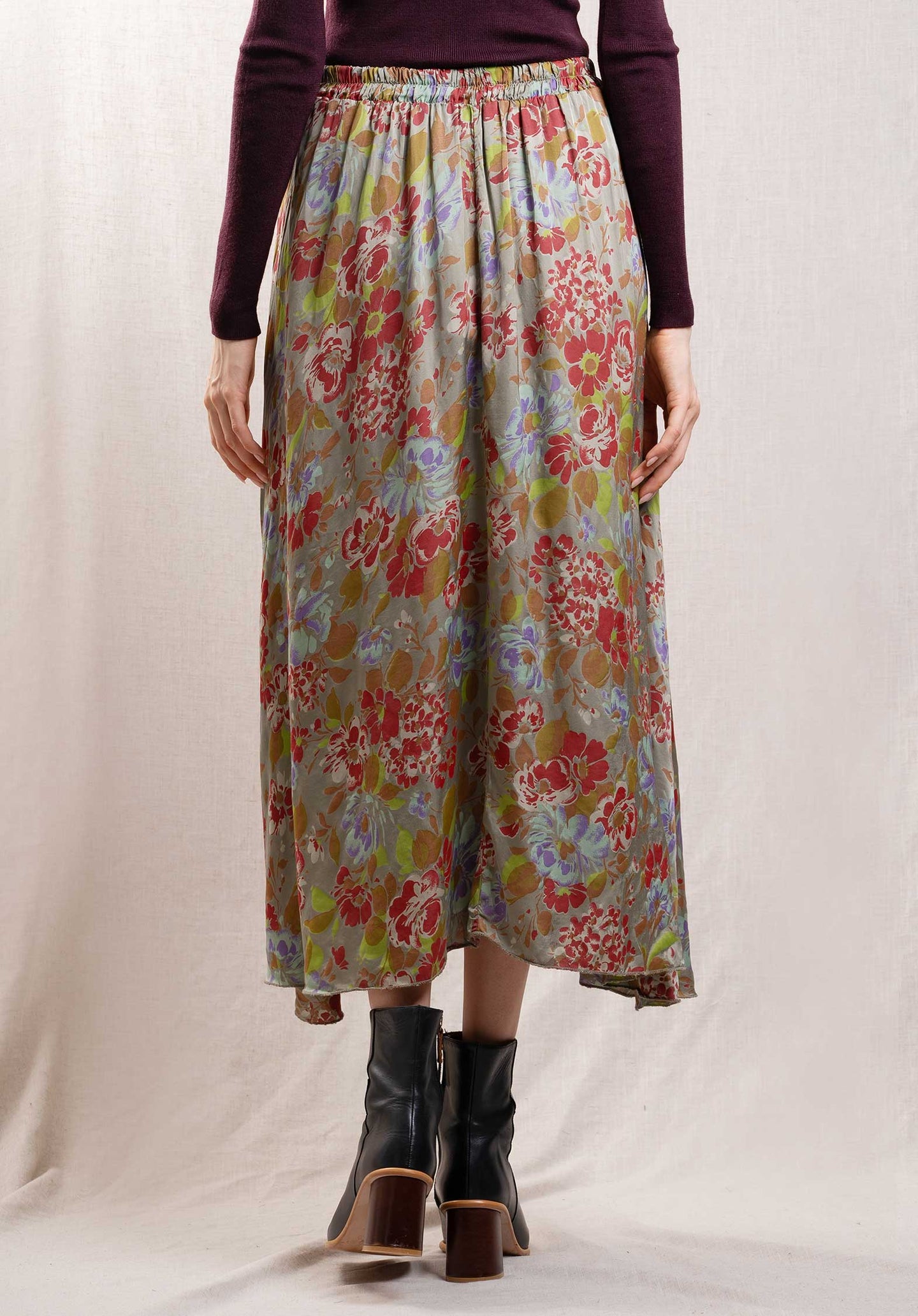 Skirt 31919 Flower-Print