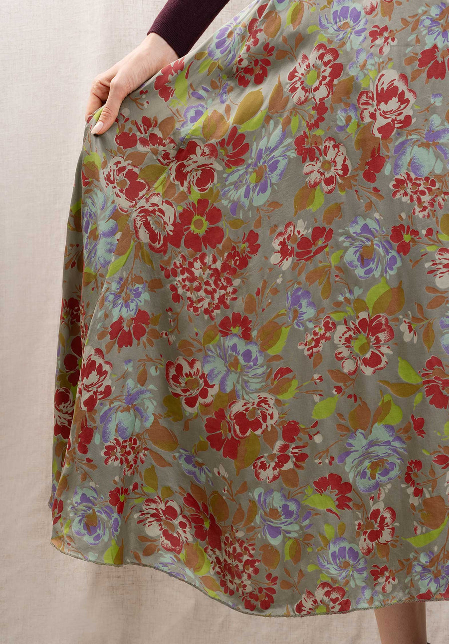 Skirt 31919 Flower-Print