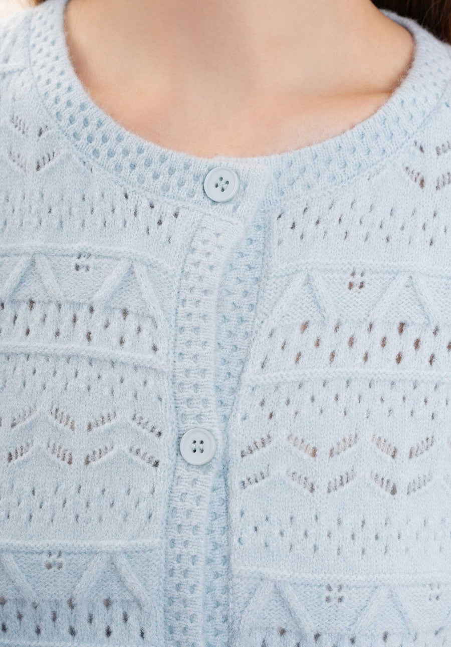 Cardigan M823 Uni Bleu-Ciel