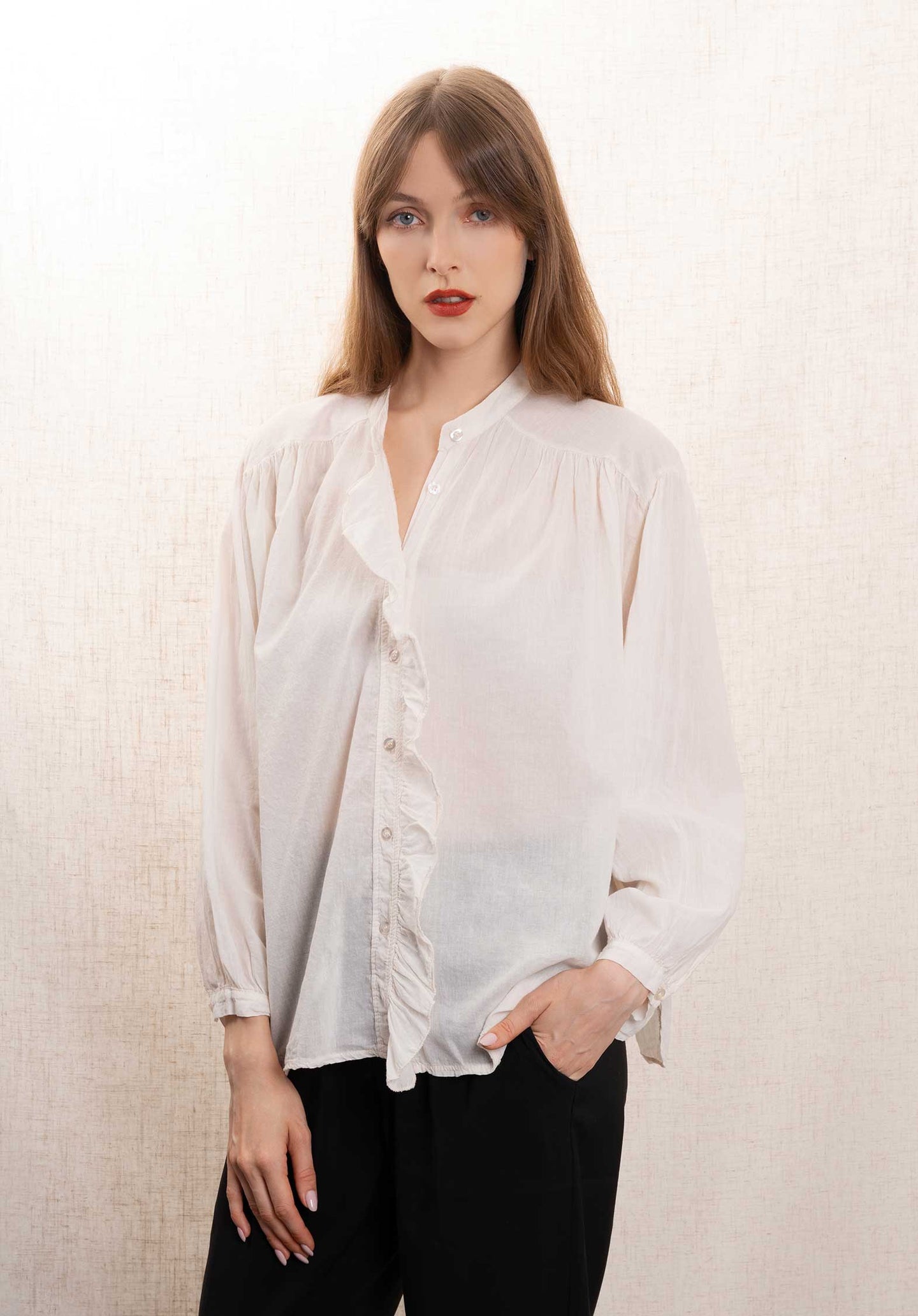 Blouse 19789 Beige