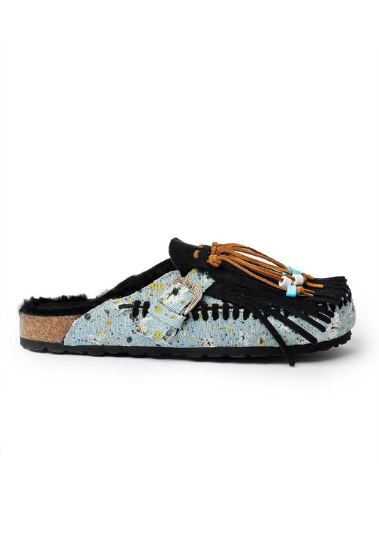 Sandal Caribe Denim Nero