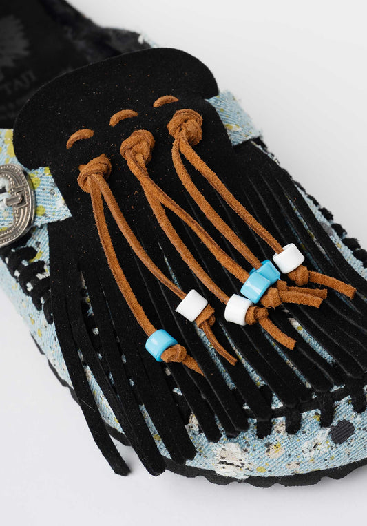 Sandal Caribe Denim Nero