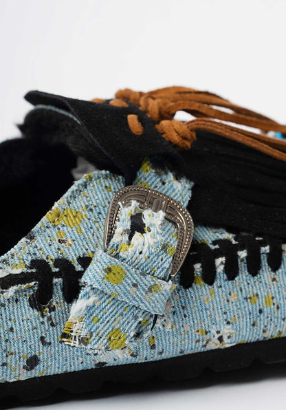 Sandal Caribe Denim Nero