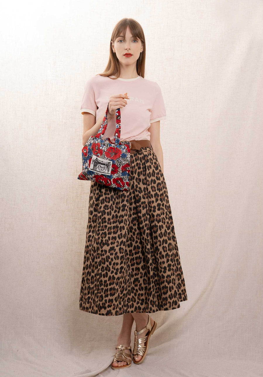 Skirt 2123 Leopard-Print