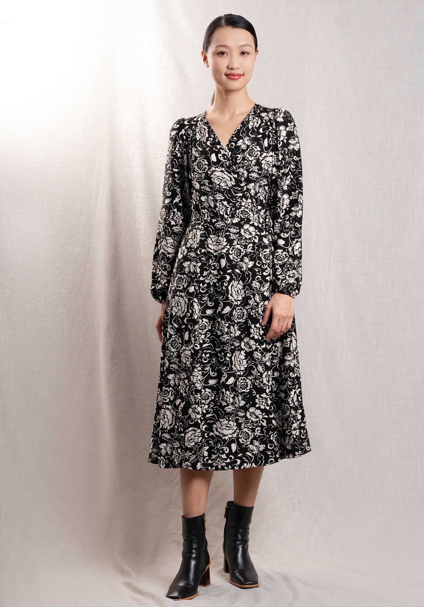 Dress Robe Nacre Black