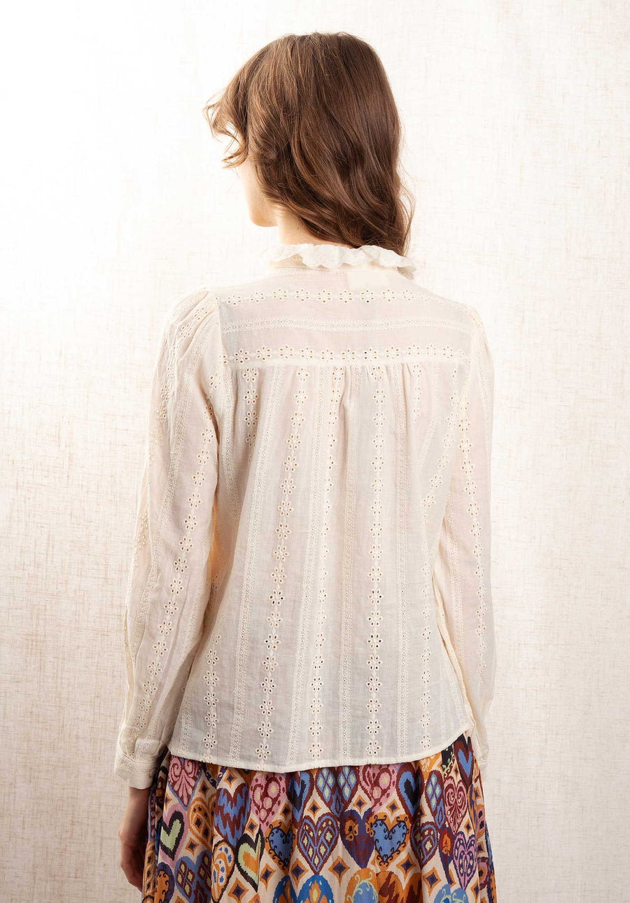 Blouse F21030 Beige