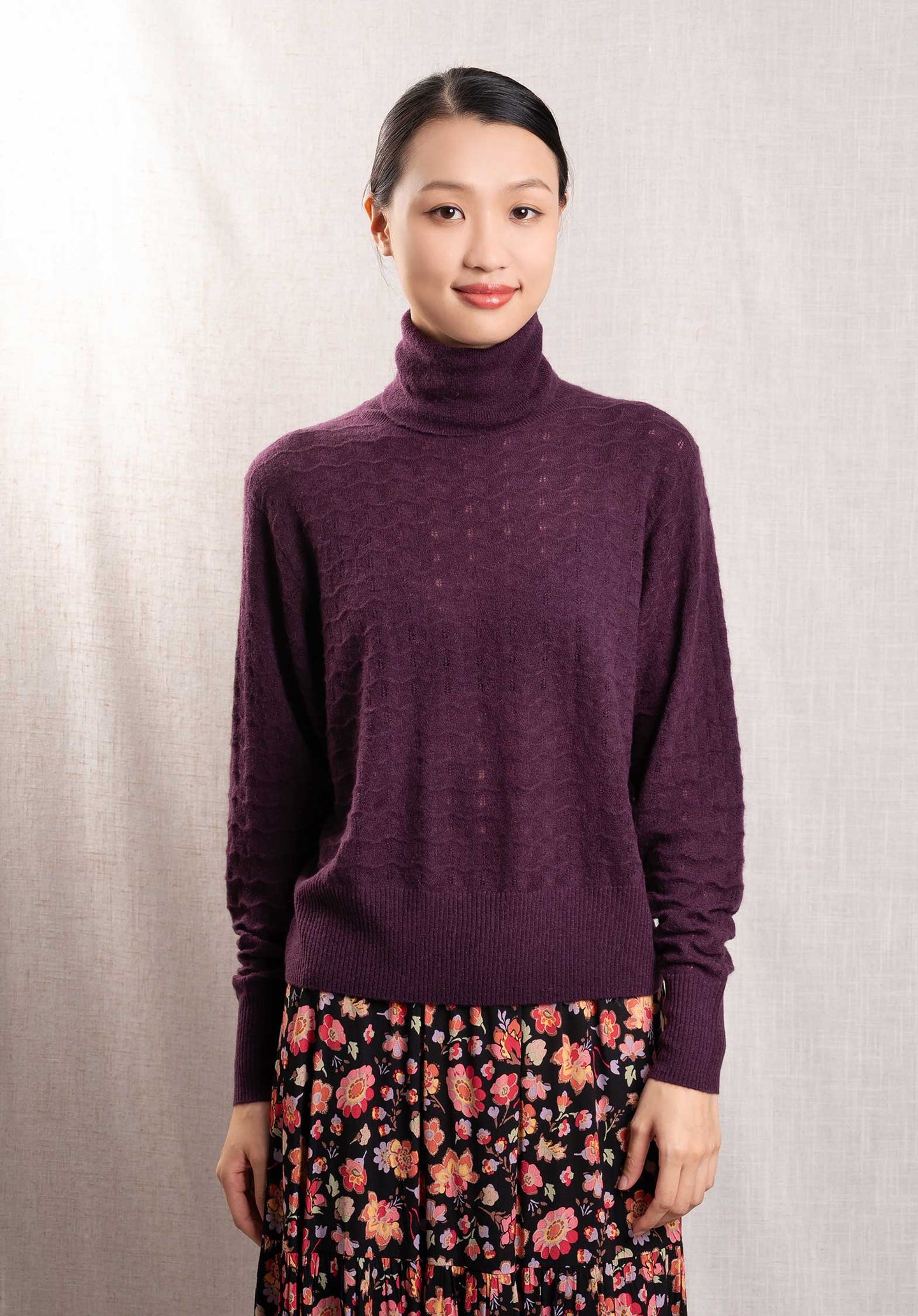 Turtleneck Jersey Ru Run K1620u Wine