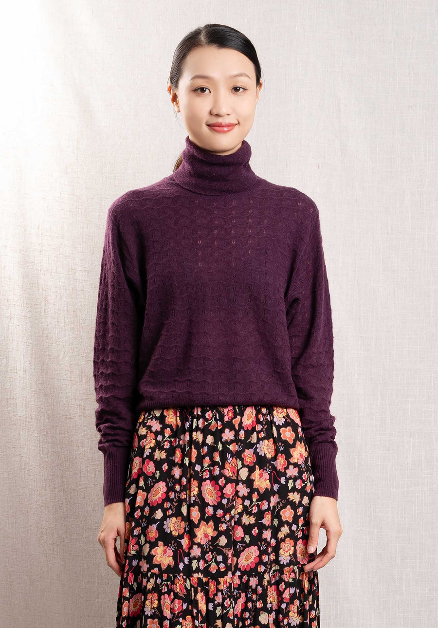 Turtleneck Jersey Ru Run K1620u Wine