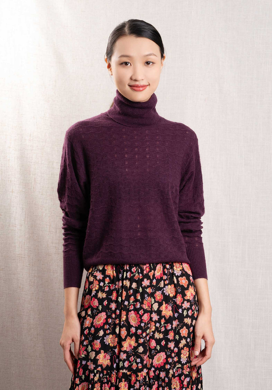 Turtleneck Jersey Ru Run K1620u Wine