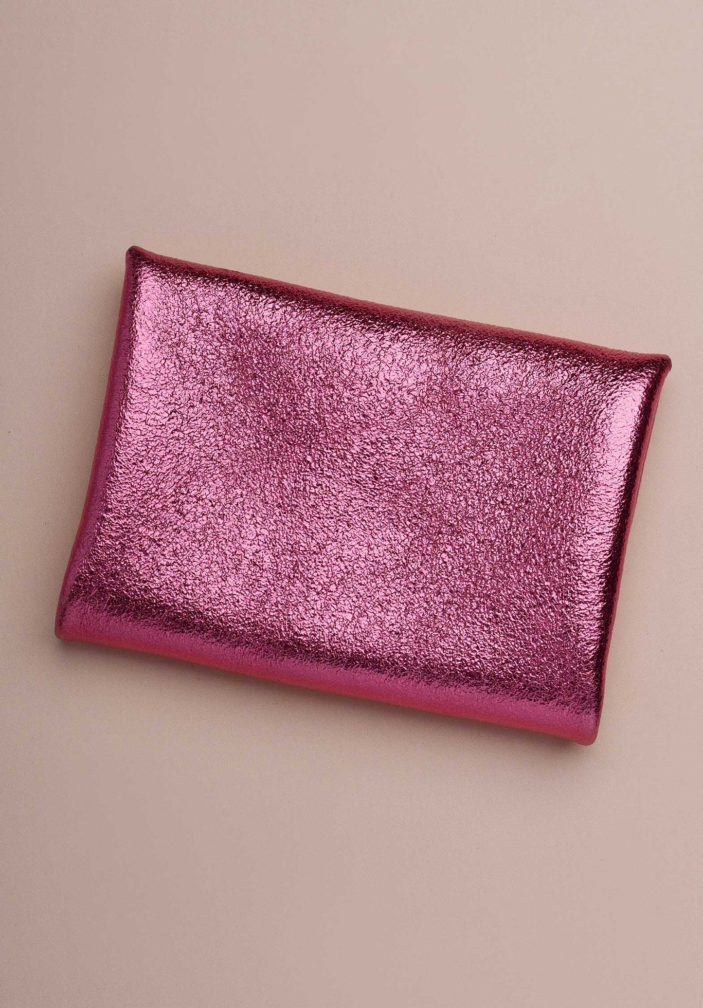 Les Cleias | Pouch Double Leather Bag - Deep Rose-Fonce