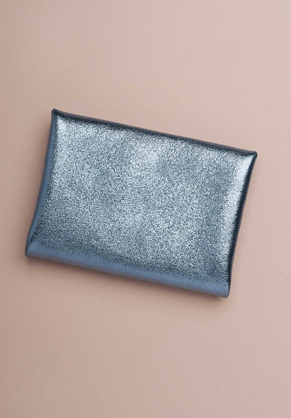 Pouch Double Com Porte Bleu-Clair