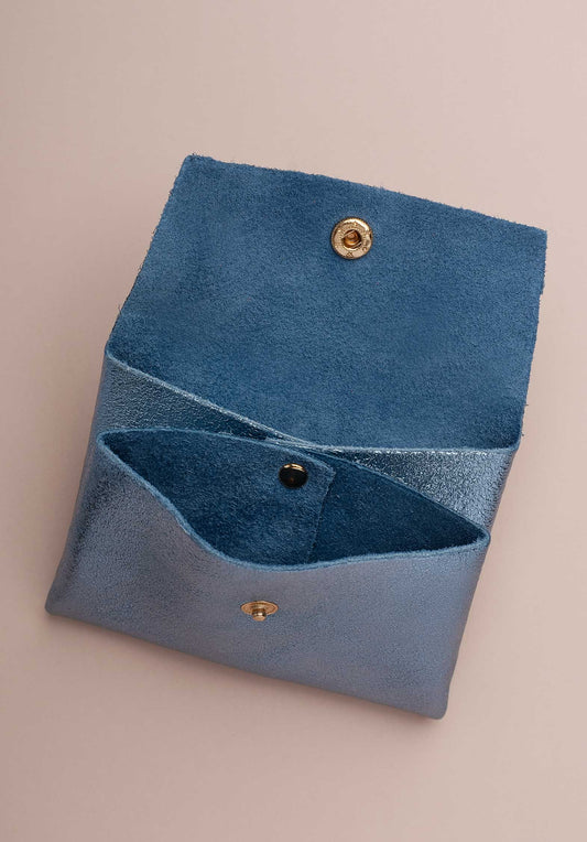Pouch Double Com Porte Bleu-Jean