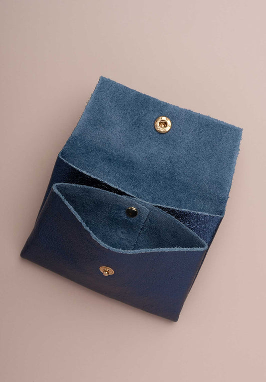 Pouch Double Com Porte Bleu-Jean