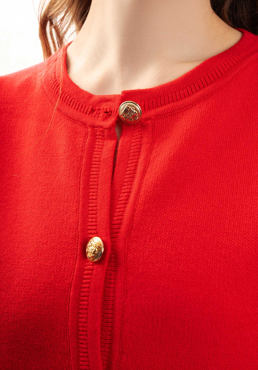 Cardigan Yp1543 Rouge