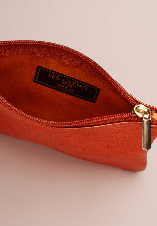 Pouch Pochette Zip S Orange